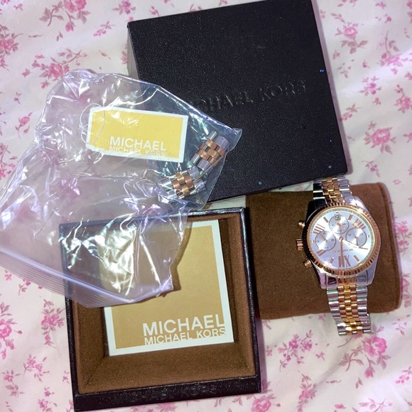 Michael Kors Silver and gold watch